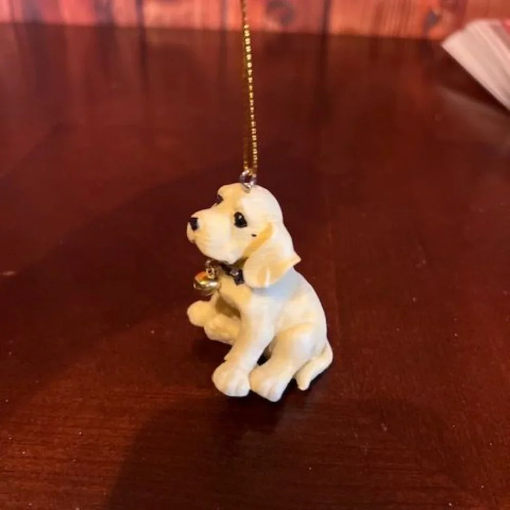 Gisela Graham Yellow Labrador Puppy christmas Ornament With Bell dog lover gift‎
